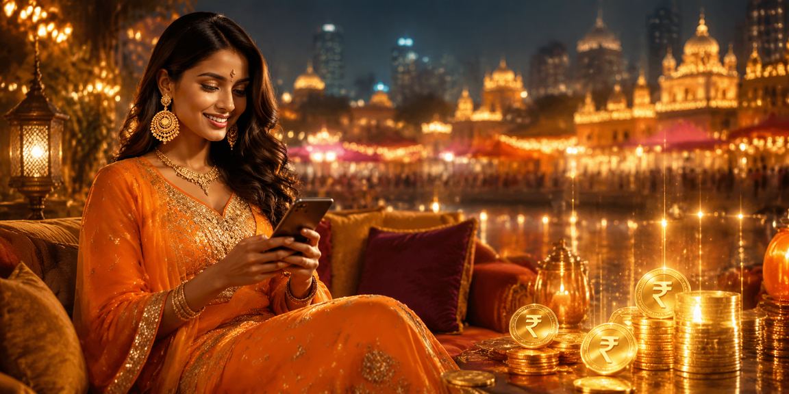 Indian rupee notes and mobile payment apps for betting deposit